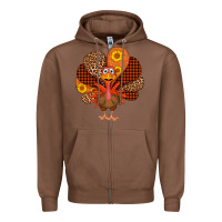 Chestnut thanksgiving turkey Zipper Hoodie - AdoDesignShop