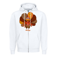 White thanksgiving turkey Zipper Hoodie - AdoDesignShop