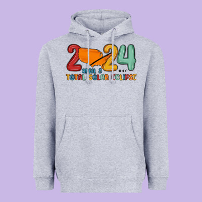 Total Solar Eclipse Heavyweight Hoodie Designed By Maliassmallbusiness