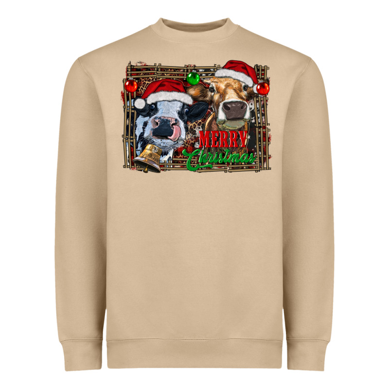 Merry Christmas Heifers Heavyweight Sweatshirt by RanaPortraitStore | Teevron