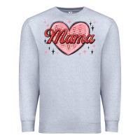 Heather Grey mama valentines Premium Sweatshirt - MaliasSmallBusiness