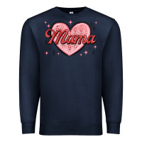 Navy mama valentines Premium Sweatshirt - MaliasSmallBusiness