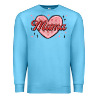 Ocean Blue mama valentines Premium Sweatshirt - MaliasSmallBusiness