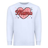 White mama valentines Premium Sweatshirt - MaliasSmallBusiness