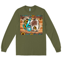 Army Green dental sunflower Long Sleeve Tee - JahusDesignShop