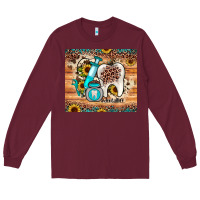 Burgundy dental sunflower Long Sleeve Tee - JahusDesignShop