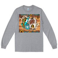 Heather Grey dental sunflower Long Sleeve Tee - JahusDesignShop