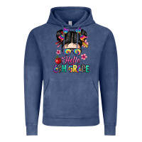 Vintage Denim hello sixth grade kid Vintage Hoodie - texasbilliewilder