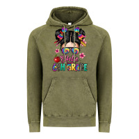 Vintage Olive hello sixth grade kid Vintage Hoodie - texasbilliewilder