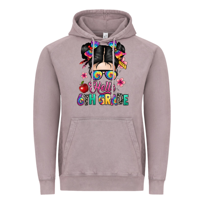 Hello Sixth Grade Kid Vintage Hoodie by texasbilliewilder | Teevron