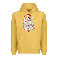 Antique Gold christmas ragdoll cat Premium Hoodie - LillyAllenDesigns