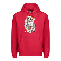 Cardinal christmas ragdoll cat Premium Hoodie - LillyAllenDesigns