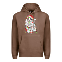 Chestnut christmas ragdoll cat Premium Hoodie - LillyAllenDesigns