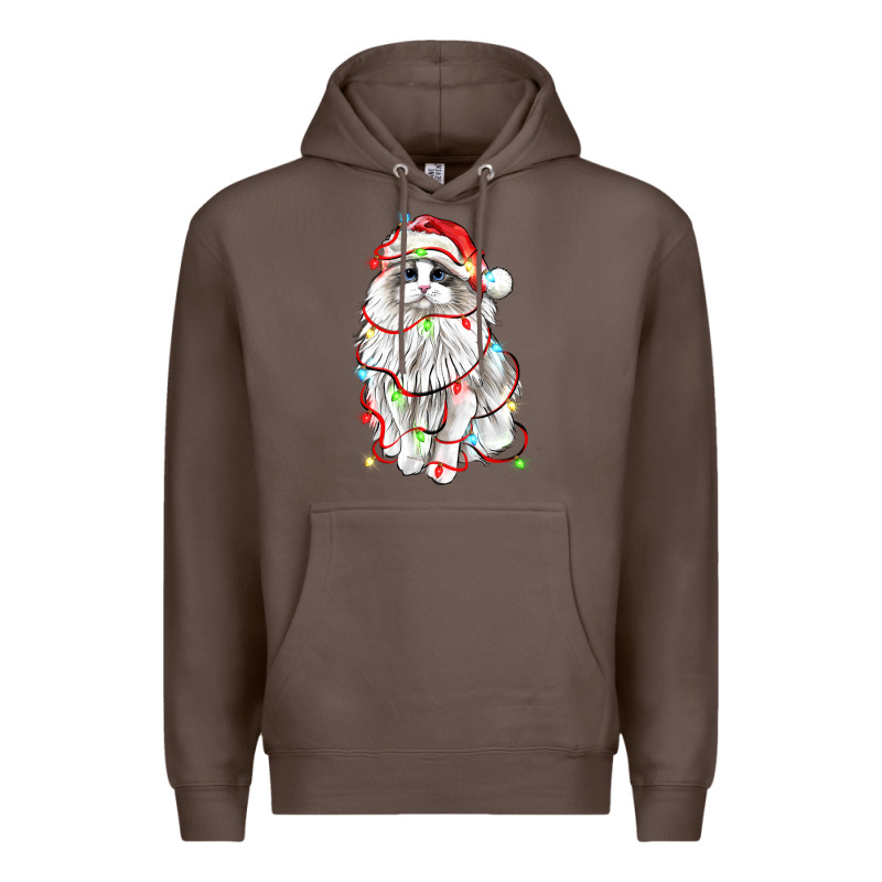 Christmas Ragdoll Cat Premium Hoodie by LillyAllenDesigns | Teevron