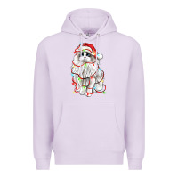 Lilac christmas ragdoll cat Premium Hoodie - LillyAllenDesigns