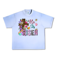 He Is Risen Easter Urban Heavy Tee | Teevron