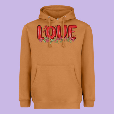 Love Valentine S Day Heavyweight Hoodie Designed By Maliassmallbusiness