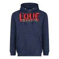 Navy love valentine s day Heavyweight Hoodie - MaliasSmallBusiness