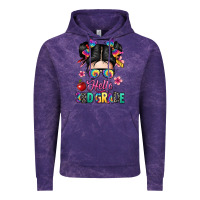 Cloud Purple hello third grade kid Vintage Hoodie - texasbilliewilder