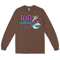 Chestnut 100 mermazing days of school Long Sleeve Tee - Artiststas
