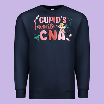 Cupids Favorite Cna Premium Sweatshirt Designed By Maliassmallbusiness