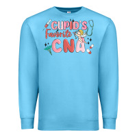 Ocean Blue cupids favorite cna Premium Sweatshirt - MaliasSmallBusiness