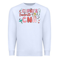 White cupids favorite cna Premium Sweatshirt - MaliasSmallBusiness