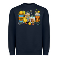 Navy lacrosse coffee cups Heavyweight Sweatshirt - Zillion Design Studio