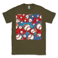 Baseball Paisley And Jean Pattern, Baseball Seamless Pattern Classic Tee | Teevron