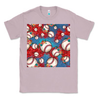 Lilac baseball paisley and jean pattern, baseball seamless pattern Classic Tee - JahusDesignShop