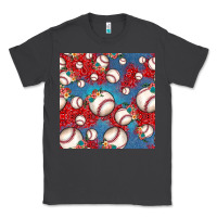 Smoke baseball paisley and jean pattern, baseball seamless pattern Classic Tee - JahusDesignShop
