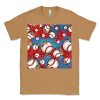 Toasted Coconut baseball paisley and jean pattern, baseball seamless pattern Classic Tee - JahusDesignShop