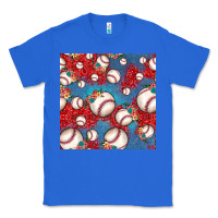 True Royal baseball paisley and jean pattern, baseball seamless pattern Classic Tee - JahusDesignShop