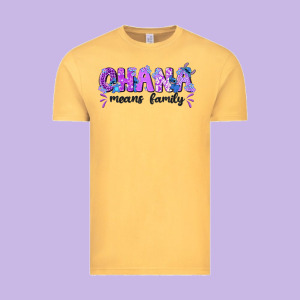 Ohana Means Family With Stitch Vintage Tee Designed By Texasbilliewilder