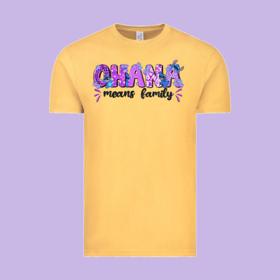 Ohana Means Family With Stitch Vintage Tee Designed By Texasbilliewilder