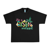 Black He is risen indeed Easter Urban Heavy Tee - CowGirlArtShop