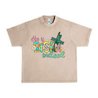 French Oak He is risen indeed Easter Urban Heavy Tee - CowGirlArtShop