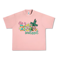 Salmon He is risen indeed Easter Urban Heavy Tee - CowGirlArtShop