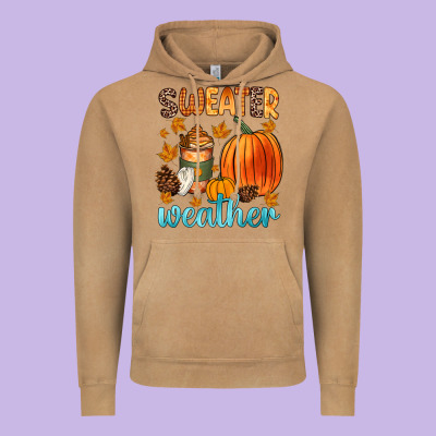 Bonfires Flannels S'mores Campfires And Pumpkins Vintage Hoodie Designed By Zillion Design Studio