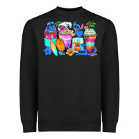 Black stitch summer coffee cups Heavyweight Sweatshirt - Zillion Design Studio