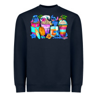 Navy stitch summer coffee cups Heavyweight Sweatshirt - Zillion Design Studio