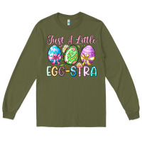 Army Green just a little egg stra Long Sleeve Tee - Artiststas