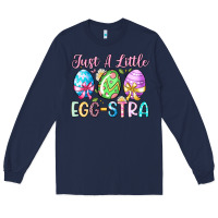 Navy just a little egg stra Long Sleeve Tee - Artiststas