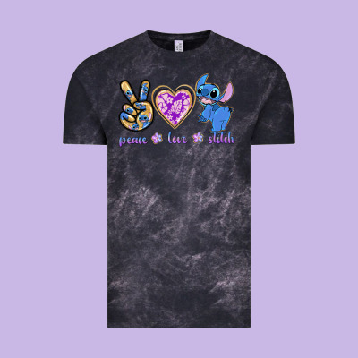 Peace Love Stitch Vintage Tee Designed By Texasbilliewilder