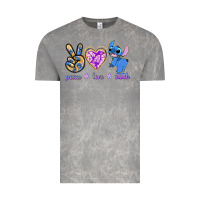 Cloud Rock peace love stitch Vintage Tee - texasbilliewilder