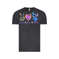 Vintage Black peace love stitch Vintage Tee - texasbilliewilder
