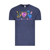 Vintage Denim peace love stitch Vintage Tee - texasbilliewilder