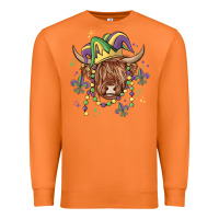 Carrot mardi gras cow Premium Sweatshirt - MaliasSmallBusiness