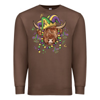 Chestnut mardi gras cow Premium Sweatshirt - MaliasSmallBusiness