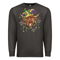 Smoke mardi gras cow Premium Sweatshirt - MaliasSmallBusiness